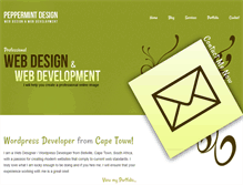 Tablet Screenshot of peppermintdesign.co.za